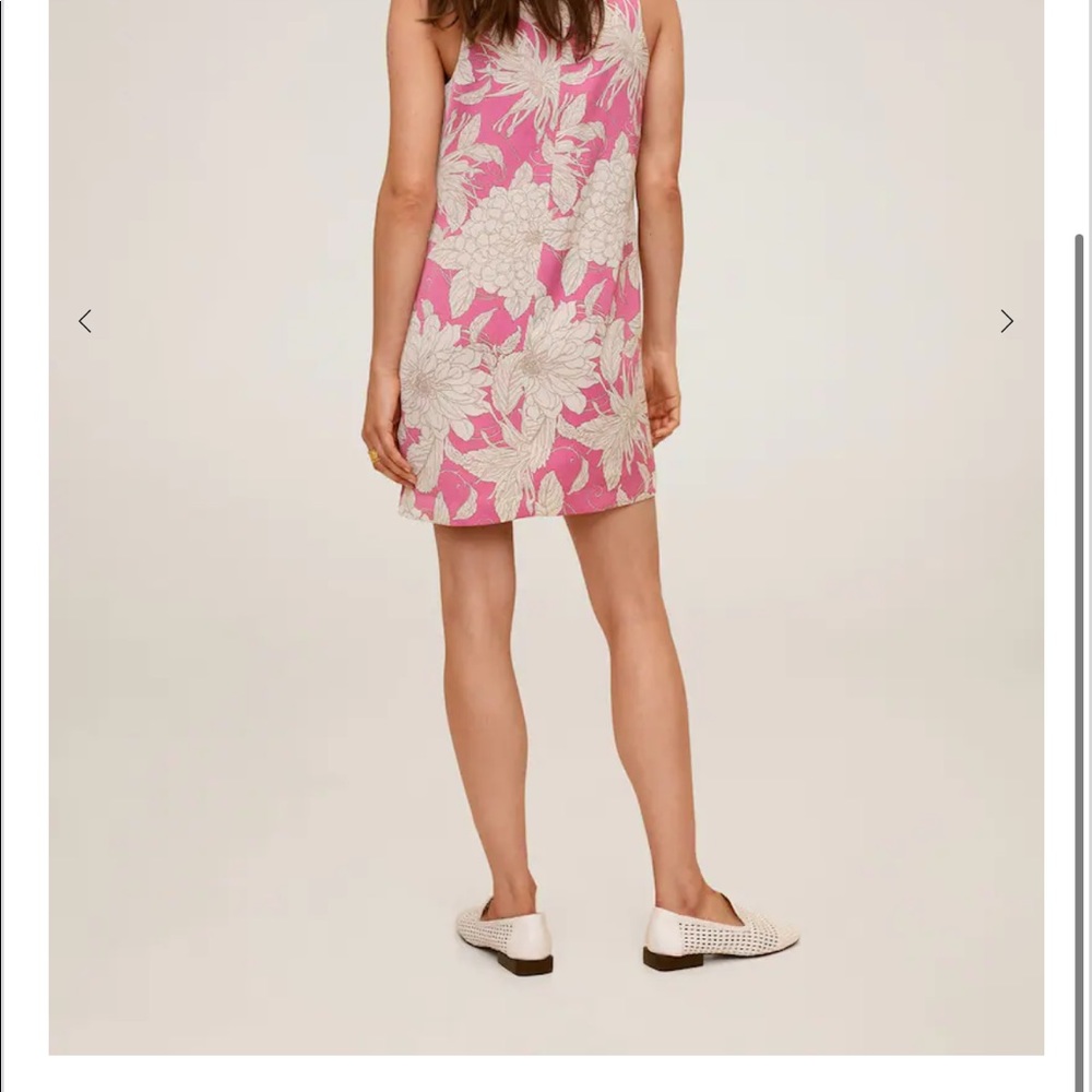 Mango silk dress . Worn once .